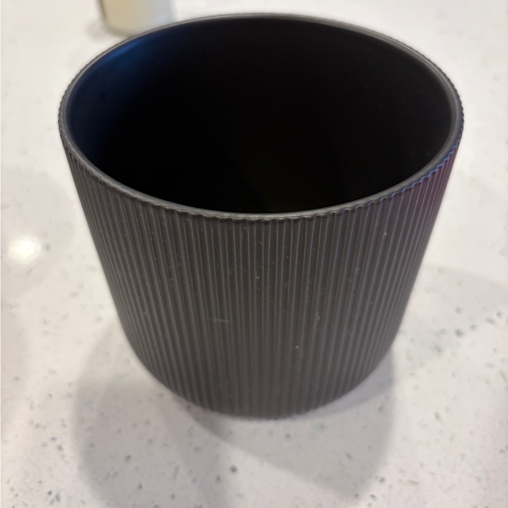 IKEA Black Textured Vase